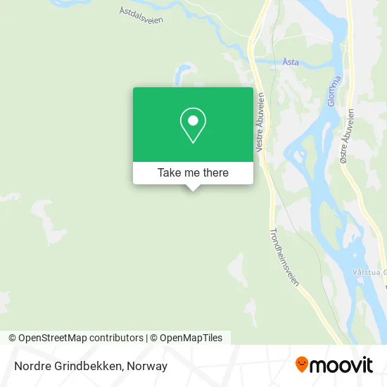 Nordre Grindbekken map