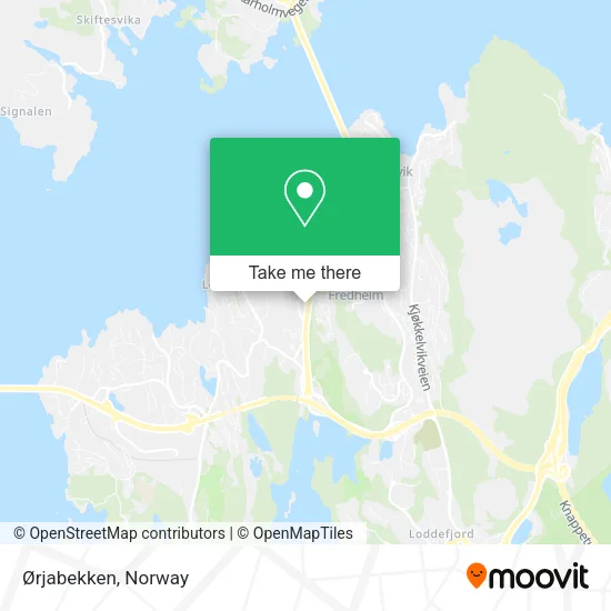 Ørjabekken map