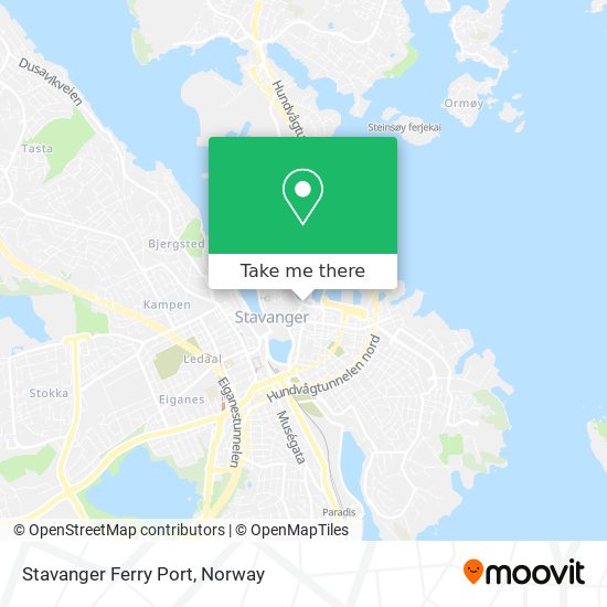 Stavanger Ferry Port map