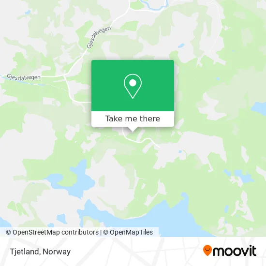 Tjetland map
