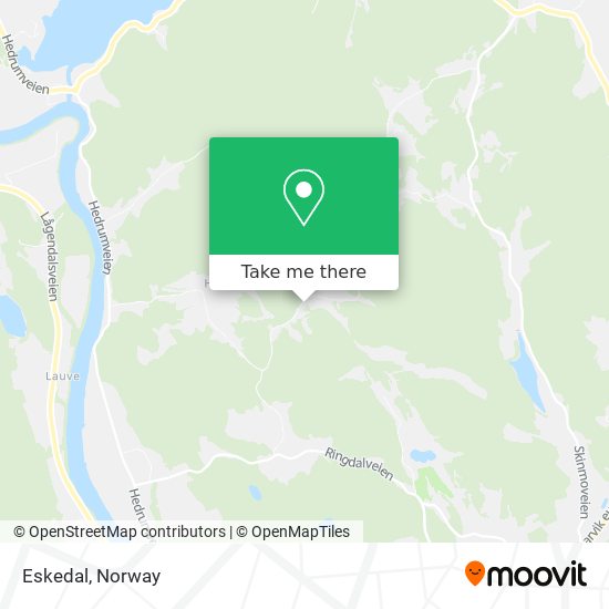 Eskedal map