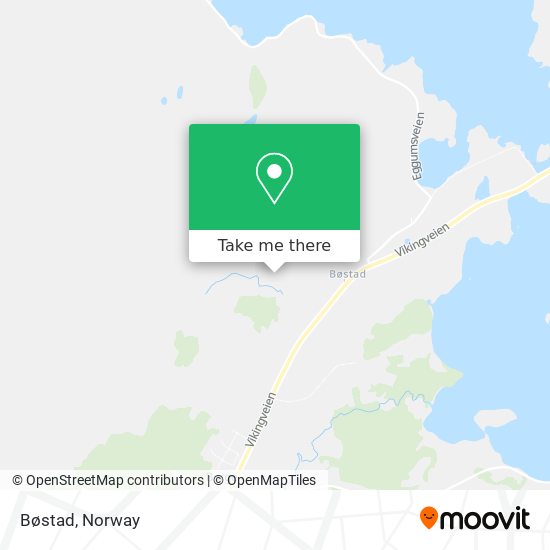 Bøstad map