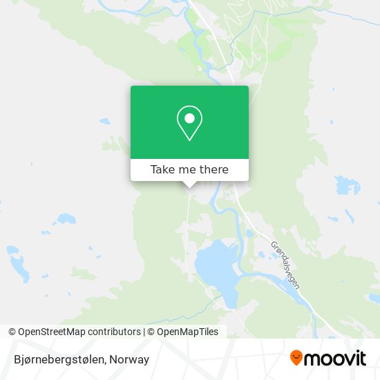 Bjørnebergstølen map