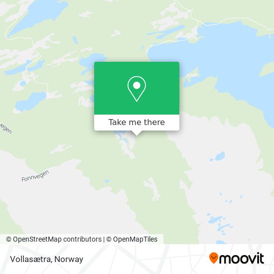 Vollasætra map