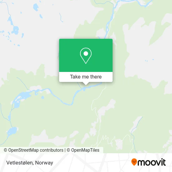 Vetlestølen map