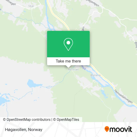 Høgavollen map