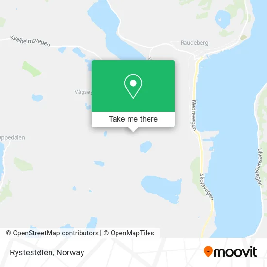 Rystestølen map