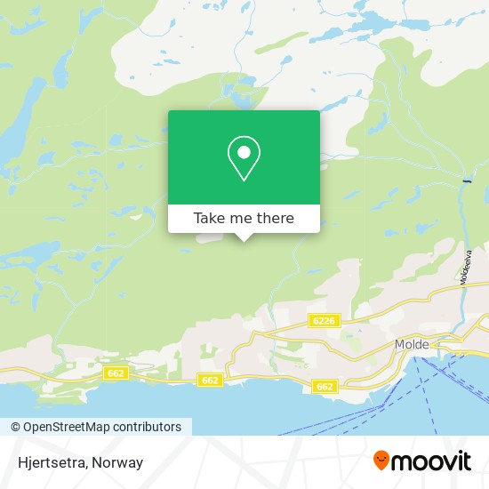 Hjertsetra map