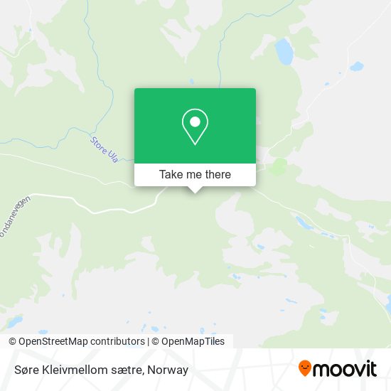 Søre Kleivmellom sætre map
