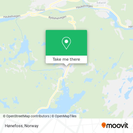 Hønefoss map