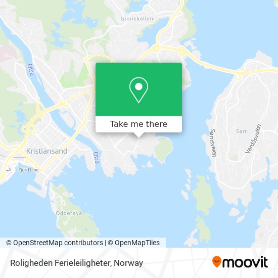 Roligheden Ferieleiligheter map