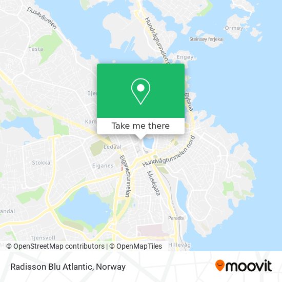 Radisson Blu Atlantic map