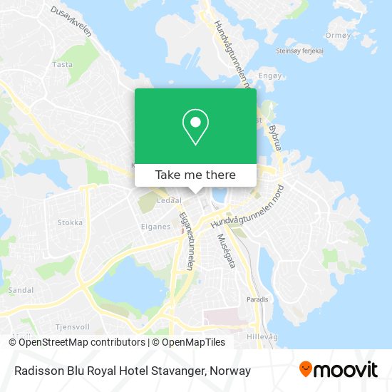 Radisson Blu Royal Hotel Stavanger map