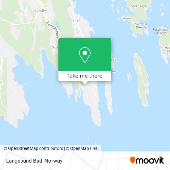 Langesund Bad map