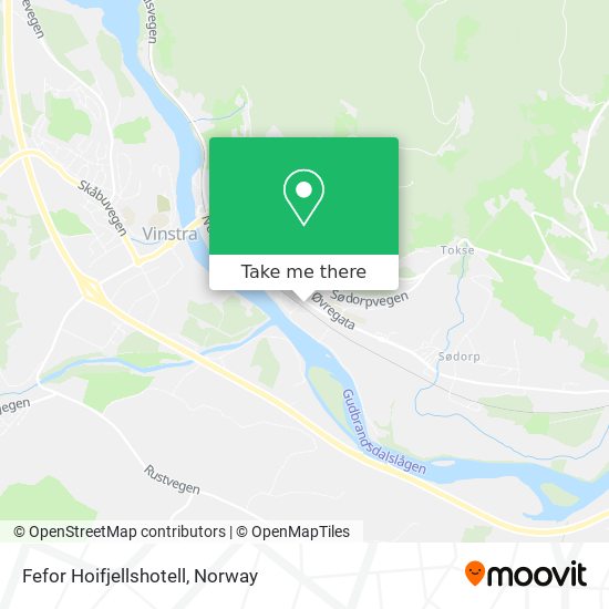 Fefor Hoifjellshotell map