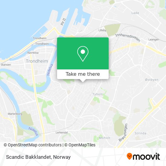 Scandic Bakklandet map