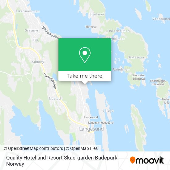 Quality Hotel and Resort Skaergarden Badepark map