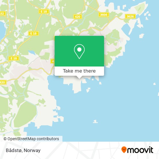 Bådstø map