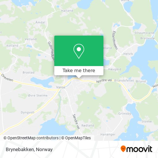 Brynebakken map