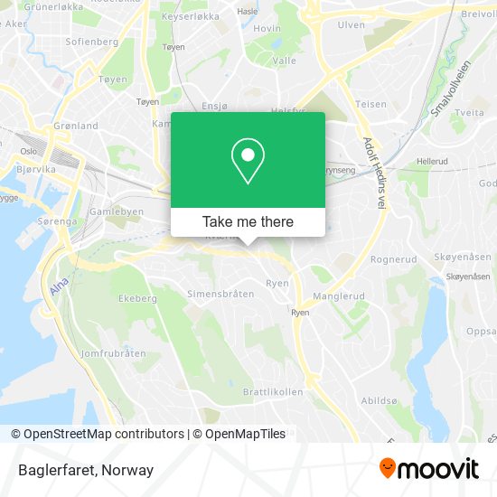 Baglerfaret map