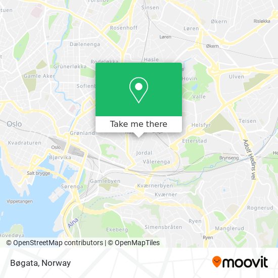 Bøgata map