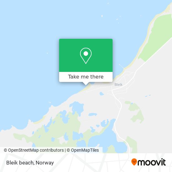 Bleik beach map