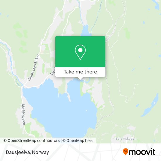 Dausjøelva map