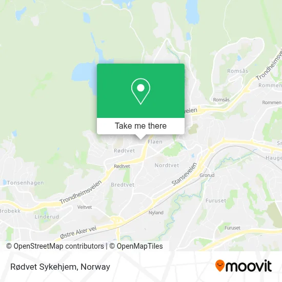Rødvet Sykehjem map