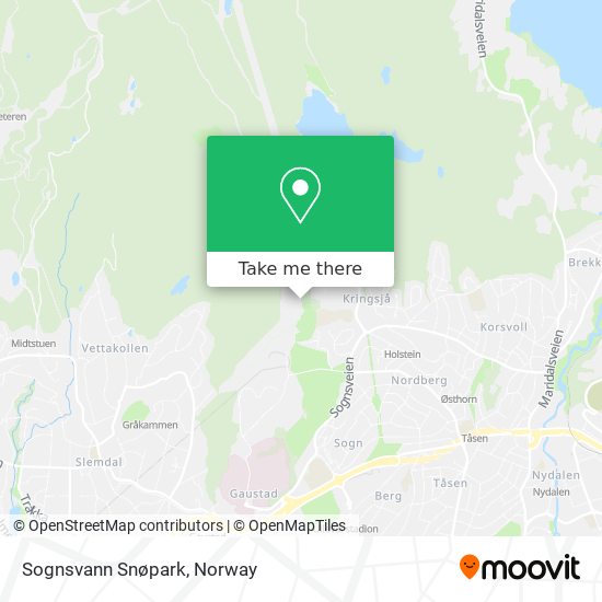 Sognsvann Snøpark map