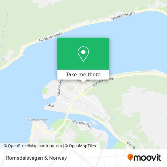 Romsdalsvegen 5 map