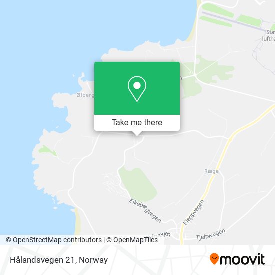 Hålandsvegen 21 map