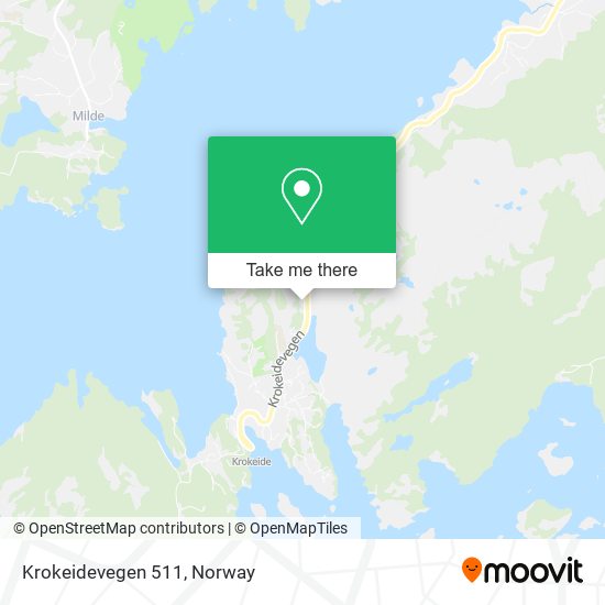 Krokeidevegen 511 map