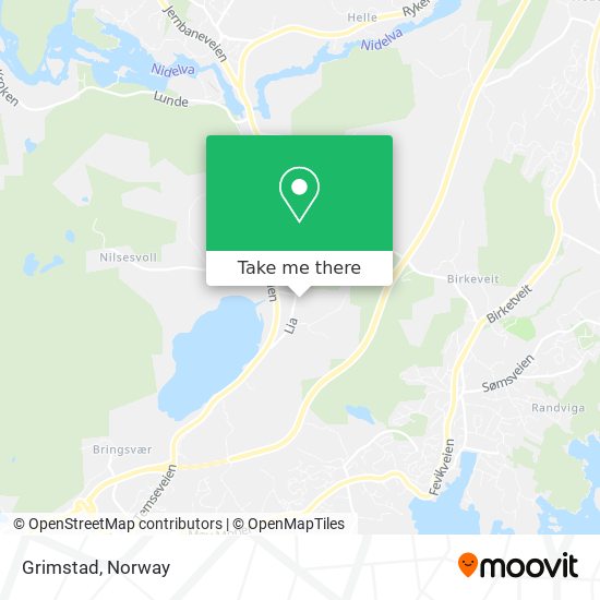 Grimstad map