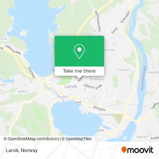 Larvik map
