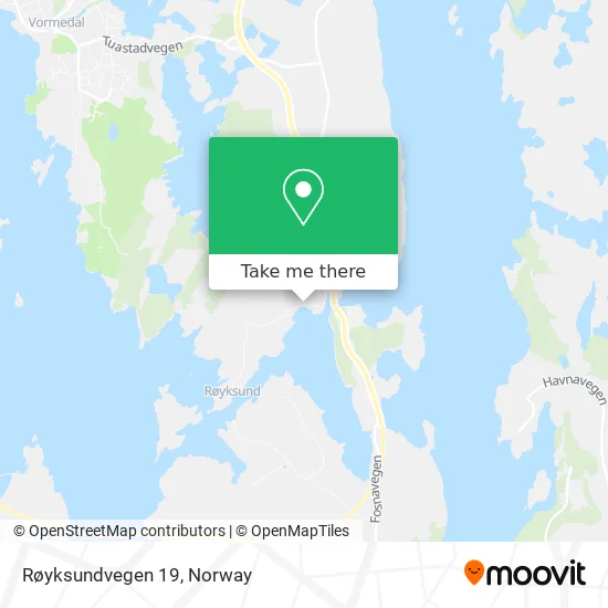 Røyksundvegen 19 map