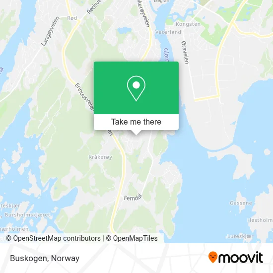 Buskogen map