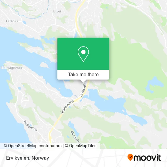Ervikveien map
