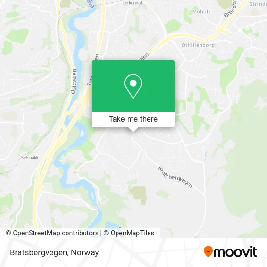 Bratsbergvegen map