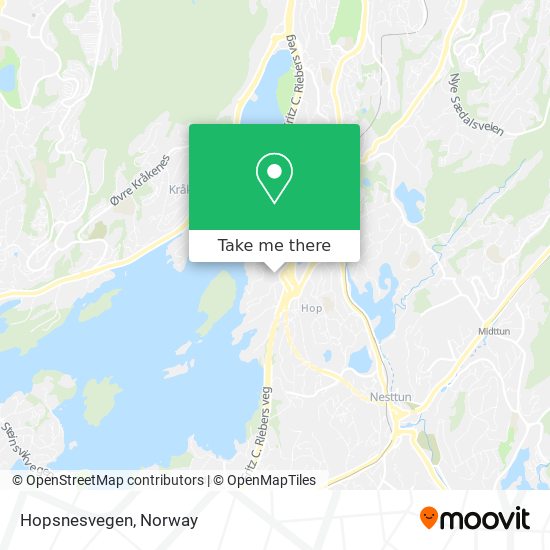 Hopsnesvegen map