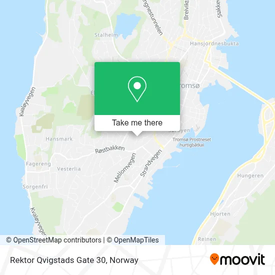 Rektor Qvigstads Gate 30 map