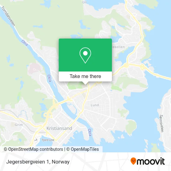 Jegersbergveien 1 map