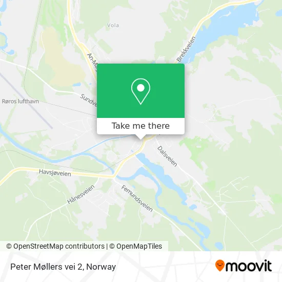 Peter Møllers vei 2 map