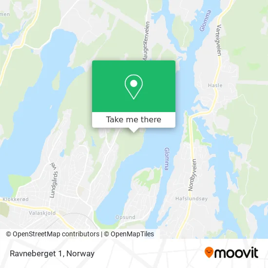 Ravneberget 1 map
