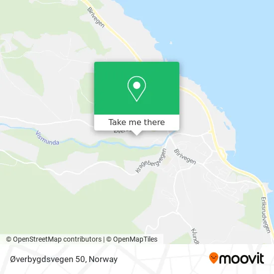Øverbygdsvegen 50 map