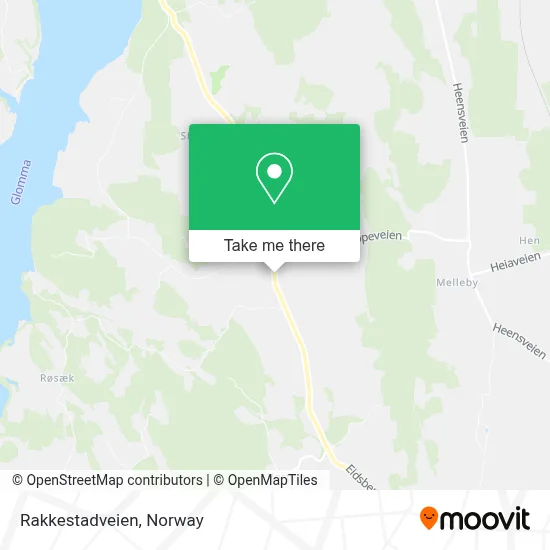 Rakkestadveien map