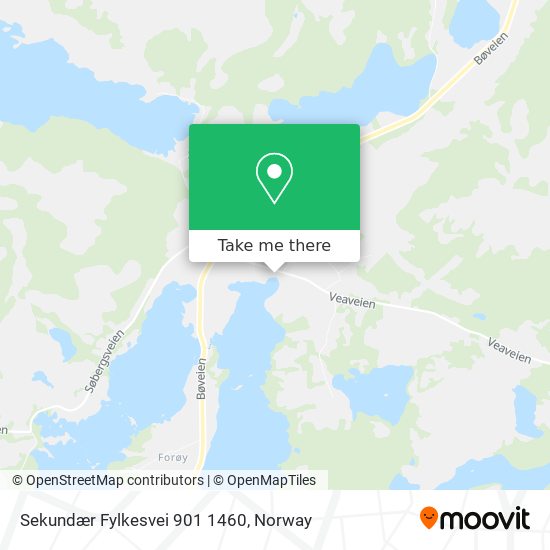 Sekundær Fylkesvei 901 1460 map