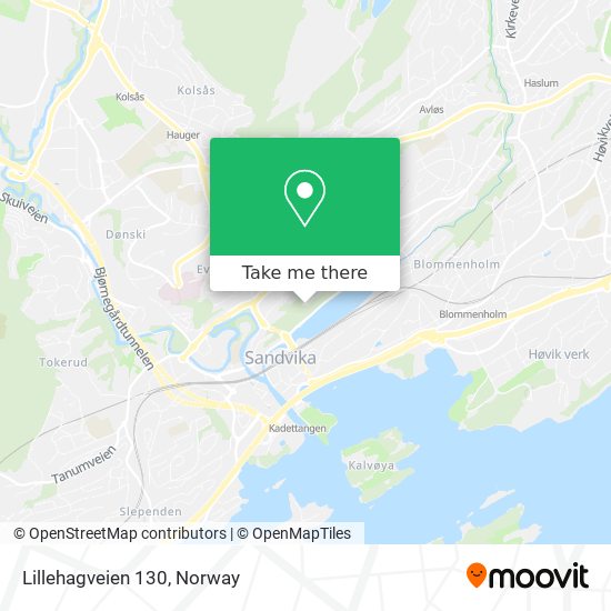 Lillehagveien 130 map