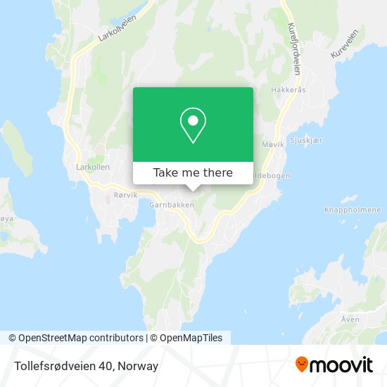 Tollefsrødveien 40 map