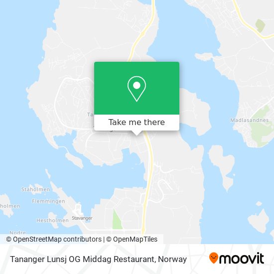 Tananger Lunsj OG Middag Restaurant map