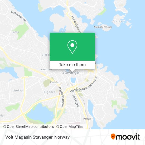 Volt Magasin Stavanger map